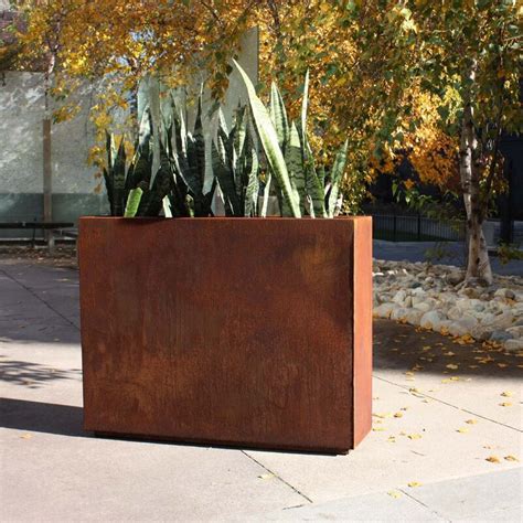 corten steel planter boxes toronto|corten steel planters veradek.